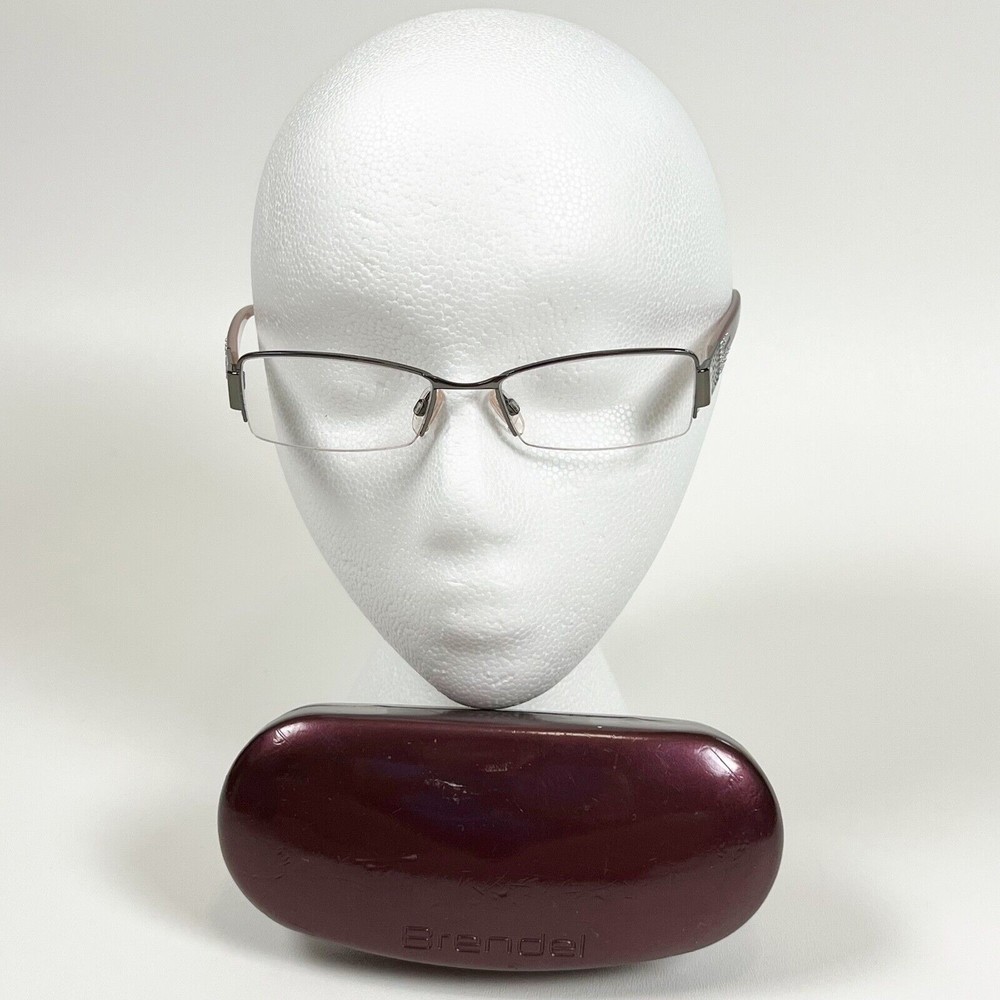BRENDEL Eyeglasses Frame Half Rimless 902020 53-18-135 Dark Brown w Case